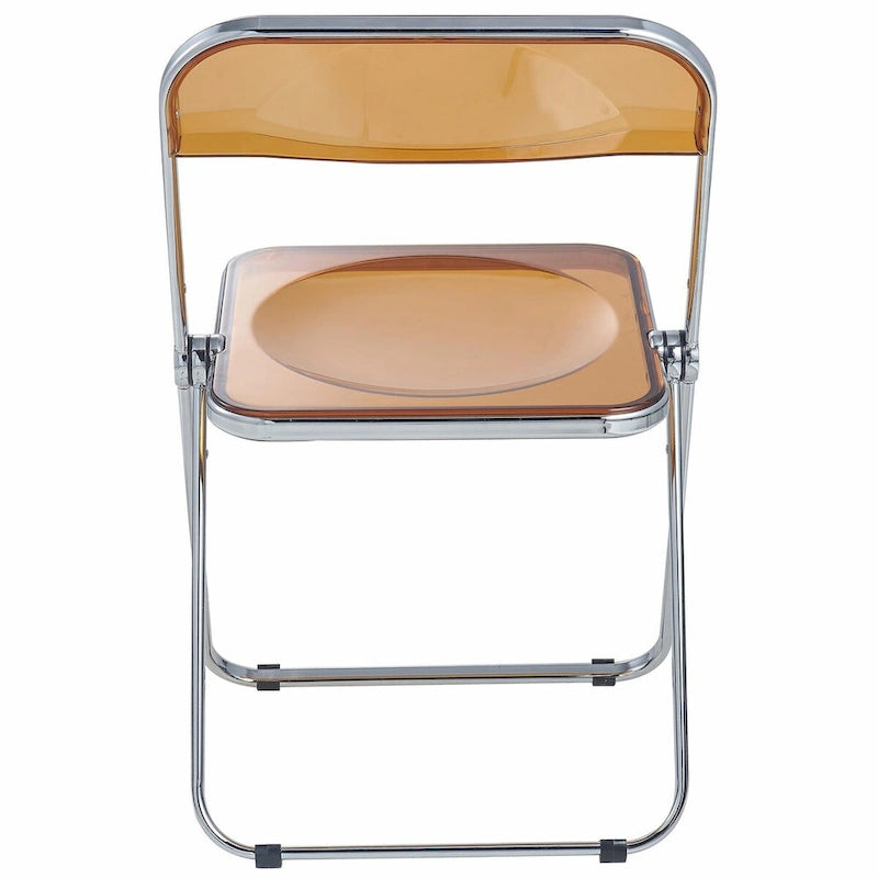 Chaises pliantes de salle à manger (piètement chromé) — Lot de 4
