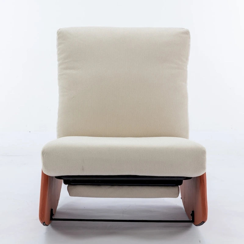 Fauteuil à bascule inclinable moderne, fauteuil à bascule confortable pour chambre de bébé avec repose-pieds, fauteuil de lecture d'appoint, fauteuil de salon rembourré
