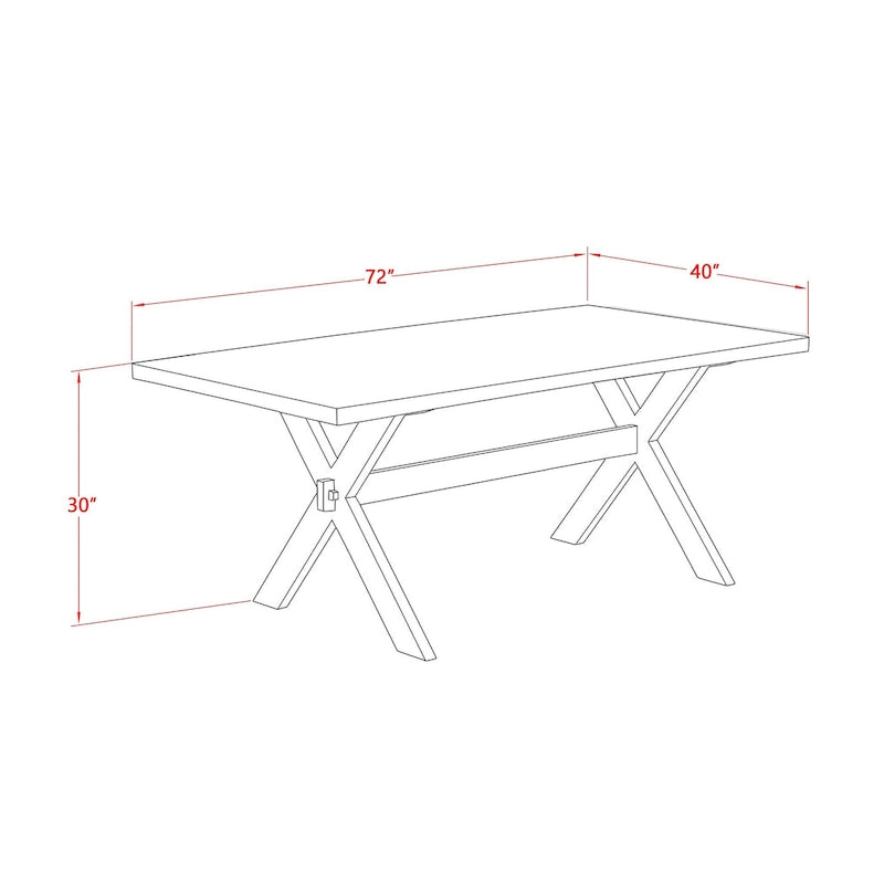 Ensemble de meubles de salle à manger — Table de salle à manger assortie de chaises Parsons en lin gris, blanc cassé (quantité sélectionnable)