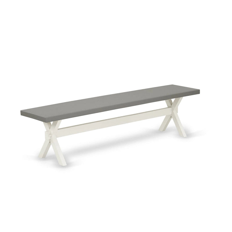Ensemble de meubles de salle à manger — Table de salle à manger assortie de chaises Parsons en lin gris, blanc cassé (quantité sélectionnable)