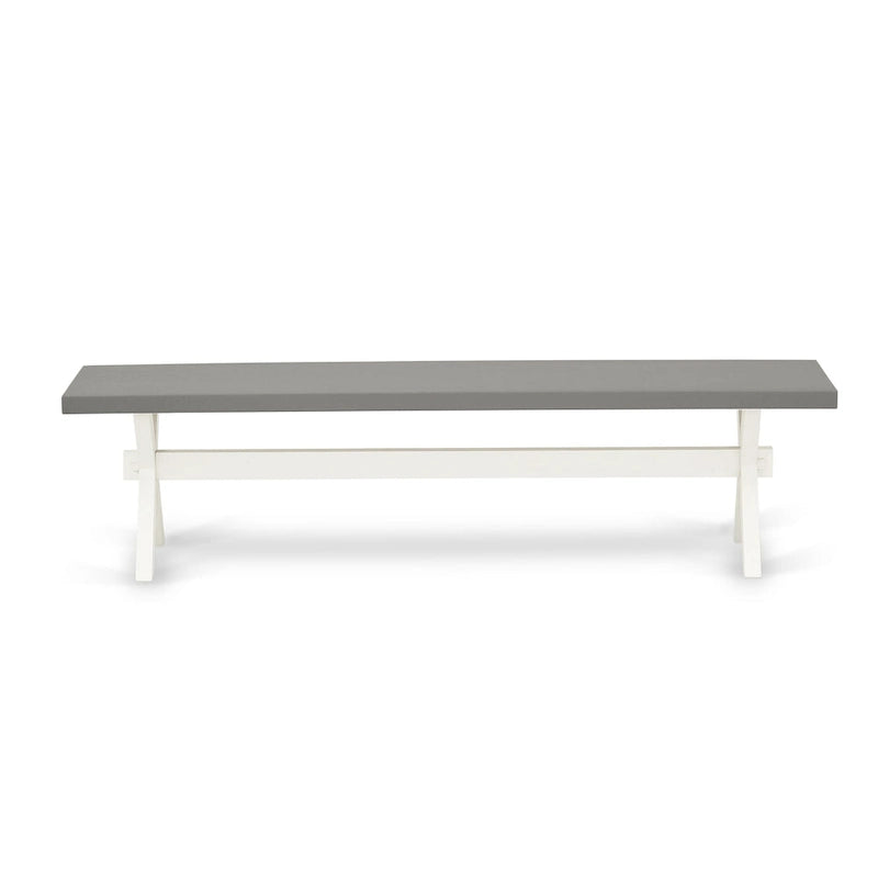 Ensemble de meubles de salle à manger — Table de salle à manger assortie de chaises Parsons en lin gris, blanc cassé (quantité sélectionnable)