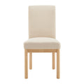 Chaises de salle à manger (lot de 2) dossier bas/dossier haut