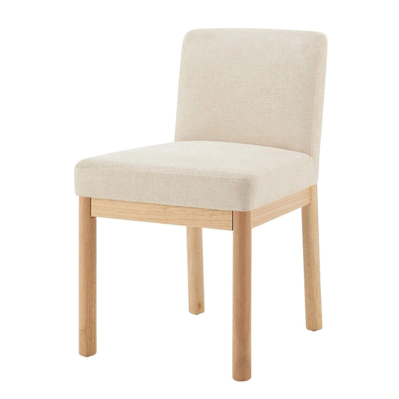 Chaises de salle à manger (lot de 2) dossier bas/dossier haut