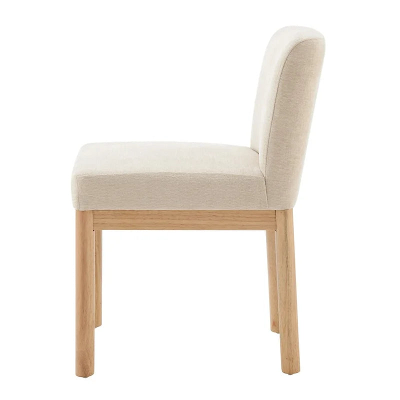 Chaises de salle à manger (lot de 2) dossier bas/dossier haut
