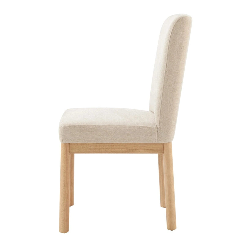 Chaises de salle à manger (lot de 2) dossier bas/dossier haut