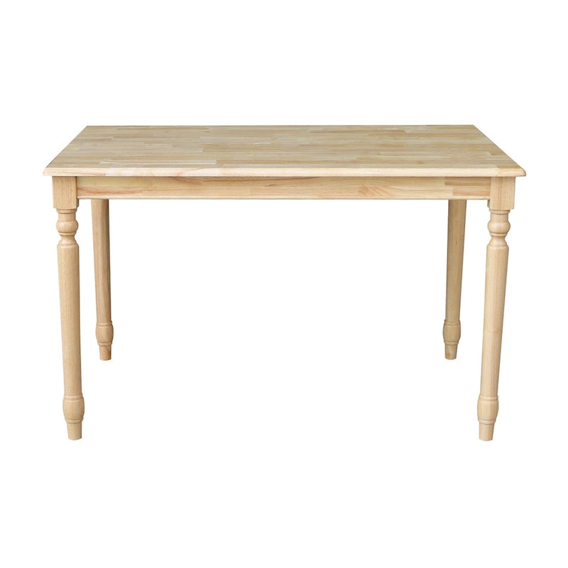 Table de salle à manger en bois massif 30 x 48 avec 4 chaises