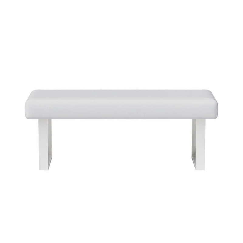 Banc de salle à manger blanc — Banc de salle à manger