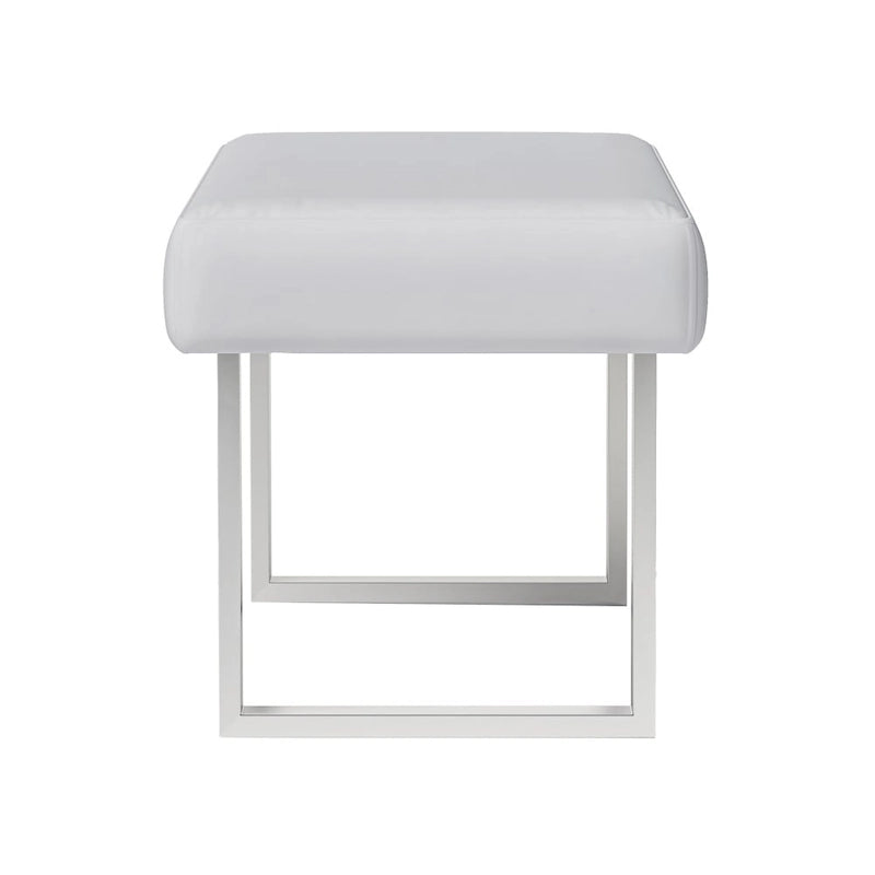 Banc de salle à manger blanc — Banc de salle à manger