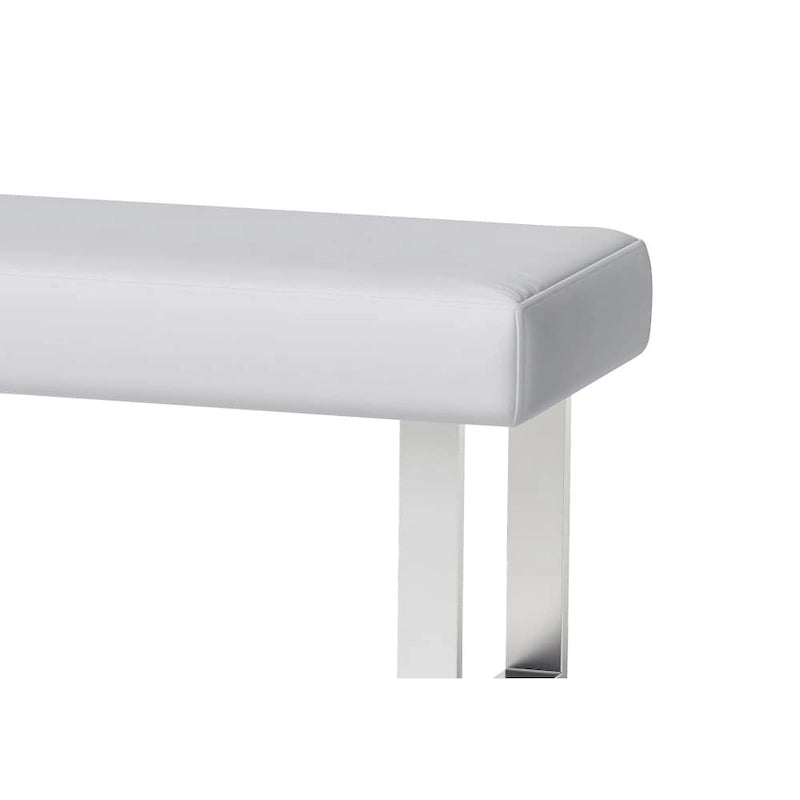 Banc de salle à manger blanc — Banc de salle à manger
