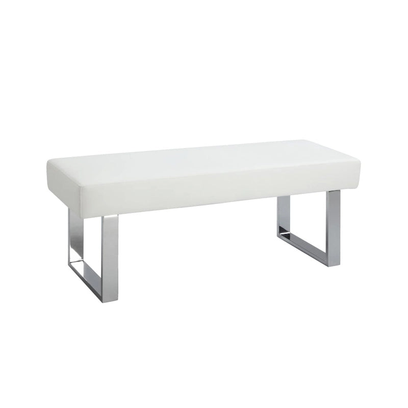 Banc de salle à manger blanc — Banc de salle à manger
